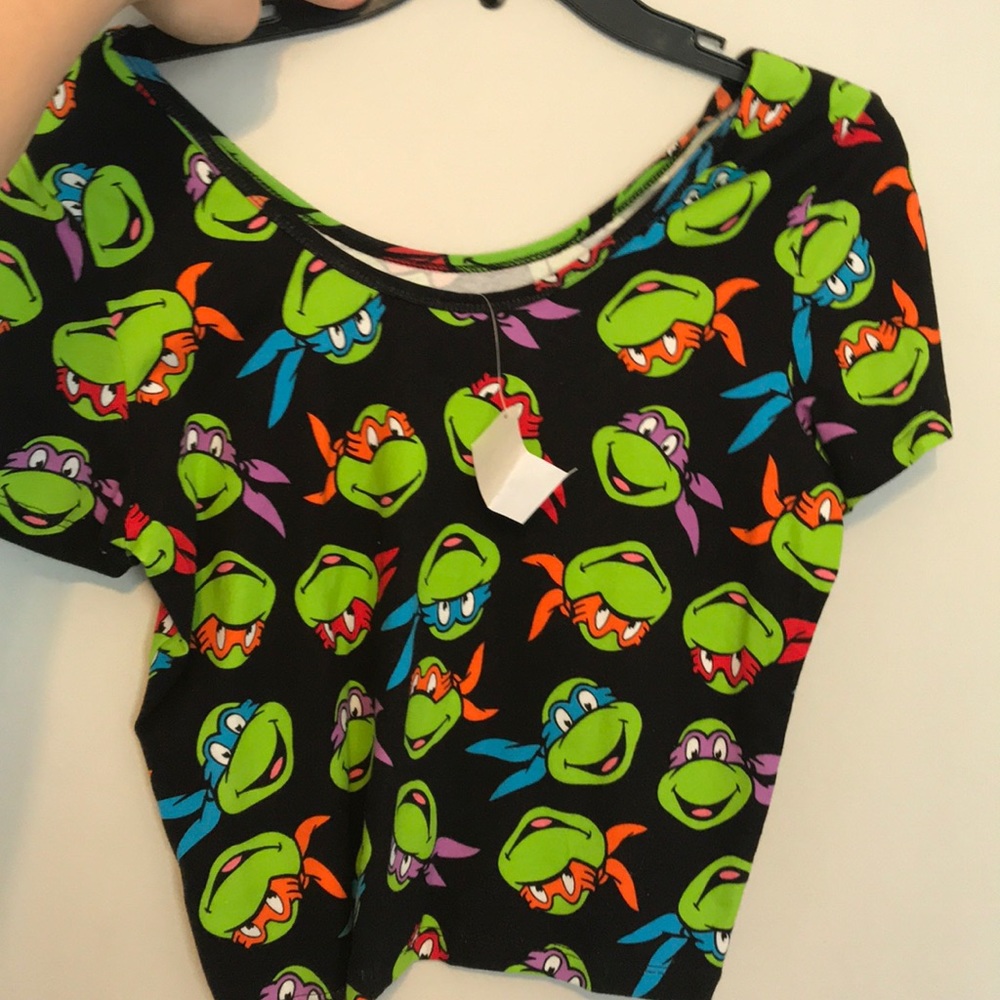 Never Worn Ninja Turtle Crop Top